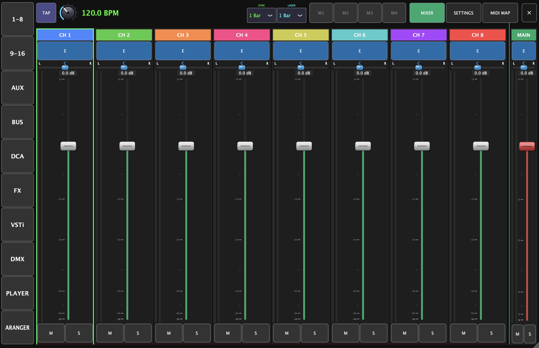 HowTourNick mixer interface